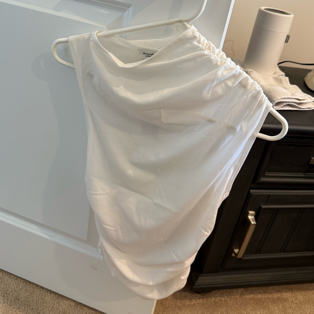 Abercrombie & Fitch White Sheer Top